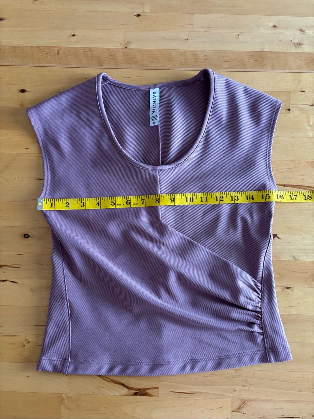Athleta Bayview Tee XS Short Sleeve Scoop Neck Top in Mauve - Picture 7 of 9